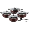 Royalford Falpro Cooking set, Aluminum, 10 pcs, Red
