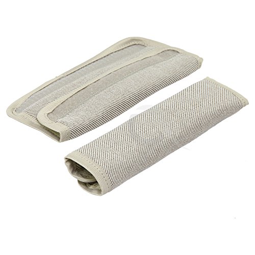 Harness Seat belt Strap Covers padded UNIVERSAL - 2 piece SET (LL beige)