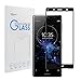 Produktbild Sony Xperia XZ2 Compact Screen Protector Qoosea Full Coverage Tempered Glass Screen Protector, High Definition, Anti-Scratch, High Touch Sensitivity, Bubble-Free, Anti-Fingerprint Protective Film Cover for Sony XZ2 Compact (Black)