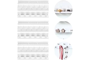 DECARETA Porta Collane da Parete, Ganci per Appendere Gioielli Autoadesivo - Organizer Adesivo per Collane, Bracciali e Anelli