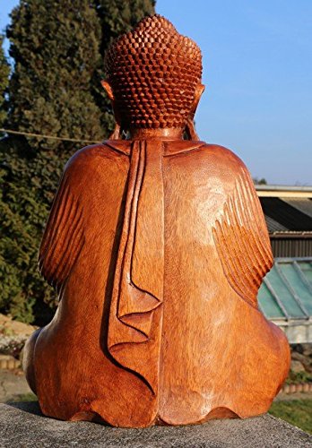 Super schöner 50 cm BUDDHA Meditation HOLZ BUDDA Feng Shui BM50 - 3