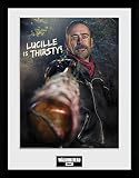 Licencia 100% oficial GB eye LTD, The Walking Dead, Negan Thirsty, Fotografía enmarcada 30x40 cm