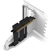 Nzxt Dikey GPU Montaj Kiti AB-RH175-W1-175 mm PCIe 4.0x16 Y&uuml;kseltici Kablosu - GPU Tutucu Sağlam &Ccedil;elik Tutucu, Siyah/Beyaz