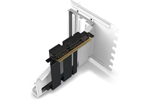‎NZXT NZXT Vertical GPU Mounting Kit-AB-RH175-W1-175 mm PCIe 4.0x16 Riser-Kabel – GPU-Halterung Robuste Stahlhalterung, Schwarz/Weiß