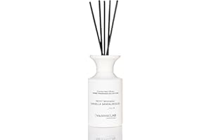 ‎M&SENSE M&SENSE 300ml Raumduft Vanille-Sandelholz Duft|Raumerfrischer mit 8 Duftstäbchen|Langanhaltend Lufterfrischer für Badezimmer,Wohnung,Heimdekoration|Diffuser mit Stäbchen