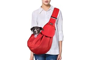 SlowTon Sac de Transport pour Chien, Sac à Bandoulière Mains Libres pour Petit Animal de Compagnie avec Sangle Réglable, Adapté au Transport Petit Chien Animaux de Compagnie en Voyage en Plein Air