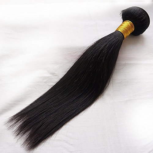 Uniwigs® 100% Brazilian Remy Human Hair Weft Natural Color Natural Straight Weave Hair Extensions 3 Bundles (8inch 8inch 8inch)
