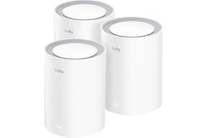 Cudy Dual Band BE3600 WiFi 7 Sistema Mesh Wi-Fi, 3,6 Gbps 160 Mhz, copertura fino a 7000 mq, 3 porte Gigabit, compatibile con Multi-VPN, controllo APP Cudy (M3600, confezione da 3)