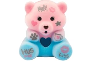 CEWIFO Lo-Ve E Tell Peluche Orsetto Colorato Registra Audio Charm Portachiavi, Con Funzione Di Registrazione E Portachiavi Con Charm, Colorazione Casuale (Pink-fisso-1)