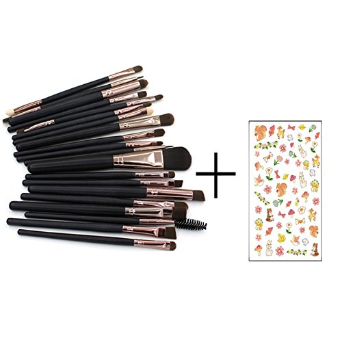 Bluelans® 20 Stück Make Up Pinselset Makeup Bürsten Foundation Lidschatten Eyeliner Lippen Make-up Pinsel Kosmetik Set - 2