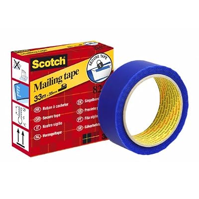 Scotch Ruban de Sécurité - 35 mm x 33 m - Bleu