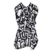 Hairdressing Cape - TOOGOO(R) Pro Salon Barbers Hairstylist Hairdressing Coloring Hair Cutting Gown Cloth Cape(Scissors/bottle And brushes Pattern)