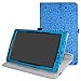 Produktbild All-New Fire HD 8 2017 Rotating hülle,Mama Mouth 360°ROTATION Drehbares Standfunktion hülle mit Schöne Muster für All-New Amazon Fire HD 8 Tablet (7th Generation – 2017 Modell),Blau