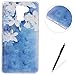 Produktbild HUAWEI Honor 7 hülle, Feeltech Weiche TPU Gel Silikon Schutzhülle Bunter netter Muster Entwurf Kratzfeste stoßdämpfende Premium Liquid Crystal Soft Ultra Dünn Transparent Bumper Schutz Handy hülle Perfekte Passform Durchsichtige Rückdeckel für HUAWEI Honor 7 - Weiße Blume (Gardenia)