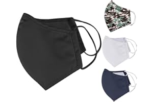 Iron Mountain 5 Pack 3 Layer Polyester Cotton Nano Mesh, Antibacterial 30 x Washable Face Mask