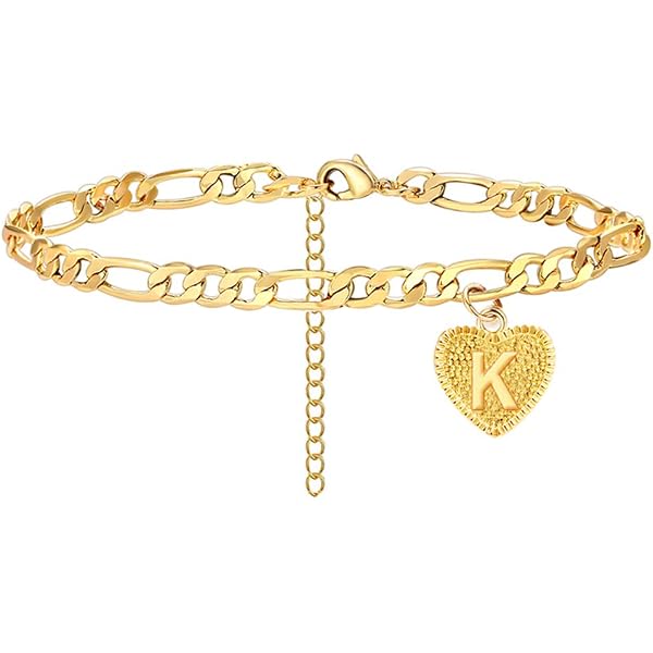 HAIAISO Initial Ankle Bracelets for 