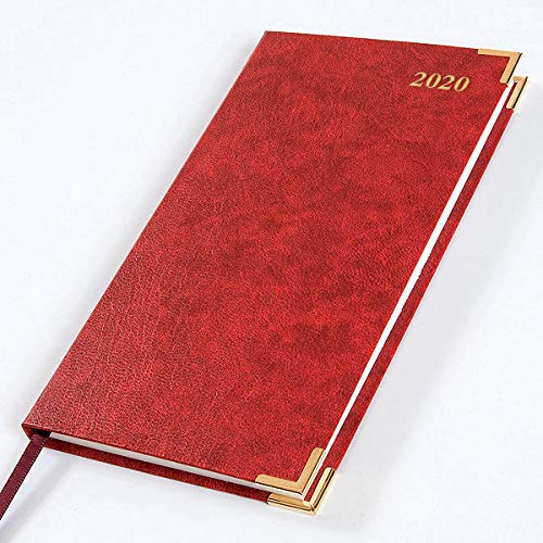 Télécharger Agenda semainier de poche 2020 format portrait à couverture rouge effet cuir 306 (français non gar Livre eBook France