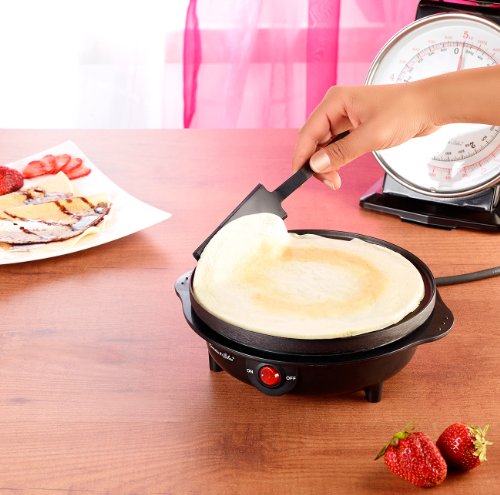 Rosenstein & Söhne Elektrischer Mini-Crêpes-Maker PKM-100, 500 Watt, 18 cm - 4
