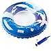 Produktbild Pool schwimmen,Omont aufblasbare PVC Delphin Schwimmring mit Luftpumpe und Einen Inflator für Erwachsene und Kinder