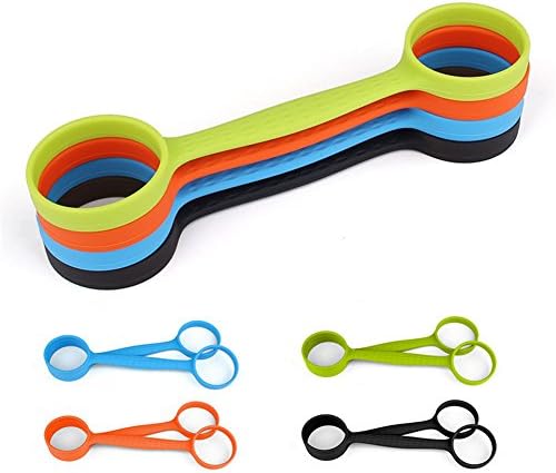 COJOY Water Bottle Carrier Grip for Running Walking Hiking Bottle Band Holder Strap One Size Fits All Bottle Band 4 Pack