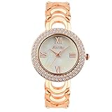 Abrray Women Watch Luxury Quartz Wrist Watches Fashion Ladies Analog Gold Bracel