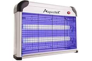 ASPECTEK Lampe UV Anti Insectes Volants intérieur. Tue-Mouche Destructeur d' Insectes Electrique 20W.