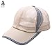 Produktbild Btruely Baseball Kappe Unisex Sport Hüte Ente Zunge Hut Kappe Einstellbar Basecap Unisex Baseball Cap Sommer Kappe Mesh Hüte Super Coole Hip Hop Cap Sommer Sonnenhut Mütze Schirmmütze Snapback Baseballmützen (Khaki)