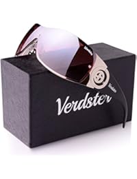 Verdster Trendige Sonnenbrille f&uuml;r Frauen - Spezielle TourDePro Gl&auml;ser - Zubeh&ouml;r Etui - UV400 Schutz &ndash; Metallrahmen - Ideal zum Autofahren St&auml;dtetouren