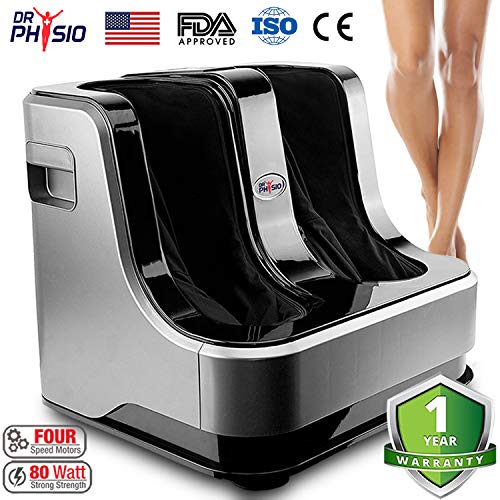 Dr Physio Shiatsu Electric Powerful Leg Foot and Calf Massager Machine (Black)