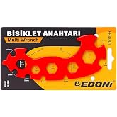 Edoni Bisiklet Anahtarı, Paslanmaz &Ccedil;elik, 6‑17 mm Somun, Ekstra Dayanıklı, &Ccedil;ok Fonksiyonlu, Ekonomik, 12 Farklı &Ouml;l&ccedil;&uuml;, Tamir A