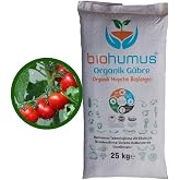 Biohumus DOMATES i&ccedil;in, Organik g&uuml;bre, Organik Sertifikalı, K&ouml;k geliştirici, toprak d&uuml;zenleyici, bitki besleyici, 25 Kg (1)