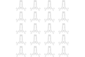 Tincogo Lot de 20 mini chevalets de présentation pour pièces de monnaie, capsules, médailles, jetons de casino, 4,7 cm