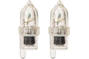 AMZLORD 2x LED Fishing Rod Tip Night Lights Flash Bite Alarm Alert Bell Signal Lamp