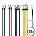 Produktbild Flowtex 12 + 1 er-Set Gepäckspanner mit Haken/Karabiner - Verschiedene Expander - SPEZIELLE Spanngummi - Spanngurte