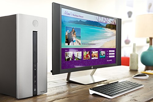 HP Pavilion 550-230ng Desktop-PC (AMD A10-8750 APU, 8GB RAM, 1TB HDD, AMD Radeon (TM) R9 370, DVD, Windows 10) silber - 8