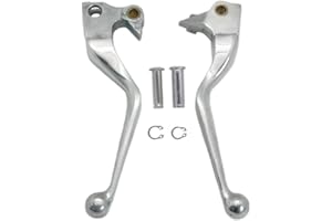 S SYUU Polished Palancas de embrague del freno de aluminio Compatible con Harley Davidson XL Sportster 883 1200 XL883 XL1200 Forty Eight Seventy Two 2004-2013