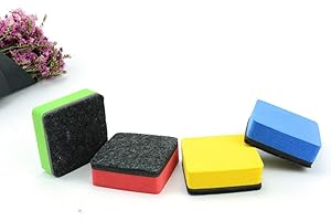 LUXXTORE Mini Borrador Pizarra Blanca, Goma Borrar, Papelógrafo, Limpiador Marcadores, Rotuladores De Borrado En Seco Oficina, Escuela, Instituto, Universidad, Color Aleatorio.