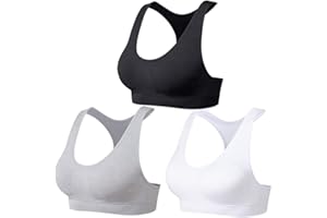 SEGRILA Sujetadores Deportivos para Mujer Pack de Entrenamiento Sujetadores Acolchados Racerback Yoga Bras