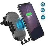 📧 【PERFEKTE KOMPATIBILITÄT】 10W Qi Schnellladehalterung für Kfz-Lüftungsschlitze für Samsung Galaxy S9 / S9 + / S8 / S8 + / S7 / S6 Edge +, Standardgebühr für iPhone 8 / 8Plus / X / XS / XSMax / XR / HUAWEI Mate 20 Pro / RS