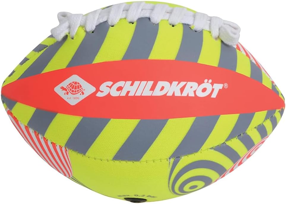 Schildkröt Funsports Mini Pelota de Fútbol Americano de Neopreno, Tamaño 2, 16 x 10 cm, Superficie Textil Antideslizante, Resistente al Agua Salada, Ideal para Manos Pequeñas