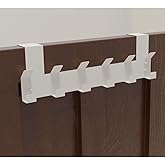 Risingmaber Metal Amerikan Kapı Arkası Beyaz Vidalı Askılık Organizer Askılığı ve Banyo Kapı Arkası Vidalı Askılık MT69B