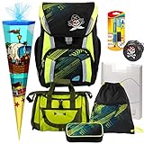 Praktische HEFT- UND BUCHBOX für A4 oder A5 - SCHUHBEUTEL mit Reißverschluss-Vortasche und Kordelzugverschluss.