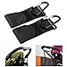 NUOLUX Pram Clip Pushchair Stroller Metal Hanging Clip Hooks 2pcs (Black)