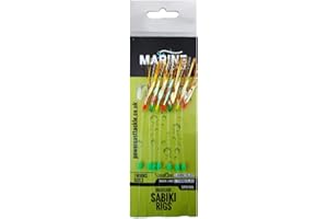 POWER CAST 7 hooks sabiki rigs/Mackerel feathers (5/10 pack)