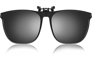 Hifot Clip-On Occhiali da sole Flip-up di Guida Occhiali Lenti da Sole Polarizzati Occhiali Occhiali da Sole Stile clip per Occhiali Miopia all'Aperto/Guida