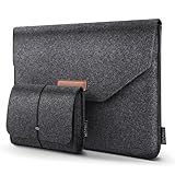 Das Premium-Filz-Außenmaterial und das weiche Veloursleder-Innenfutter mit Super-Klettverschluss bieten einen 360 ° -Schutz. Es hält Ihr MacBook sicher in Position, so dass Sie sich keine Sorgen machen müssen, dass es Kratzer und Stöße bekommt.