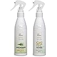 AIR-ROMA Lemon Grass & Mogra Air Fresheners Sprays | For Home, Office & Bathrooms | Long-lasting Odor Eliminator | Pack of 2 (200 ml each)