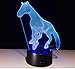 Produktbild Pferd 3D Lichter Bunte Led Schreibtischlampe Nachtlicht Powerbank Neuheit 3D Led Tischlampentouch Switch 7 Farbwechsel