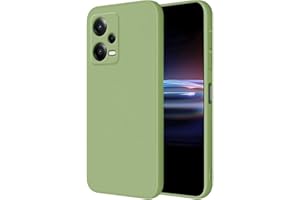 HONLEN Funda Compatible para Redmi Note 12 Pro+ 5G / Redmi Note12 ProPlus Case, (6.67" Inches) Líquida TPU Silicona Cover con Anti-Rasguño, Cáscara Suave Cubierta Verde Matcha
