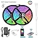 Produktbild Dream Color LED Streifen Led Band, 10M led Strip mit eingebautem IC, wasserdichte LED Lichterkette mit APP Sync mit Musik, 5050 Flexibler LED Schlauch TV Hintergrundbeleuchtung für Deko Party